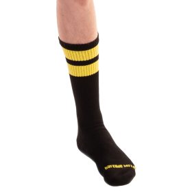 Premium sports socks - black and yellow
