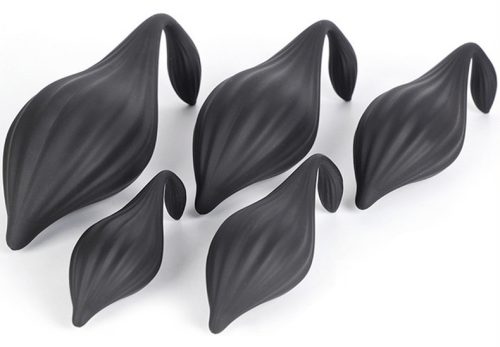 Bulby – premium silicone anal plug L, 17x8 cm, black