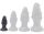 Monster Spike S – premium silicone anal plug, black