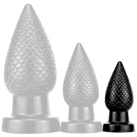 Pinecock S – premium black anal plug 7 x 3.5 cm