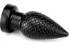 Pinecock S – premium black anal plug 7 x 3.5 cm
