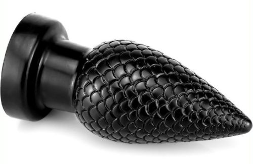 Pinecock S – premium black anal plug 7 x 3.5 cm