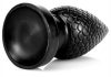 Pinecock S – premium black anal plug 7 x 3.5 cm