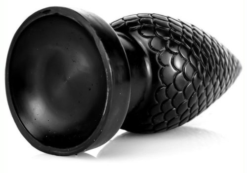 Pinecock S – premium black anal plug 7 x 3.5 cm