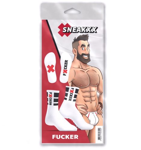 Fucker SneakXX – premium white socks for sensual comfort