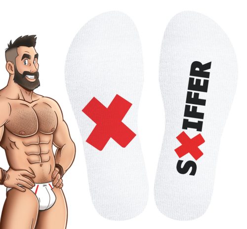 Sniffer SneakXX – premium white socks for sensual comfort