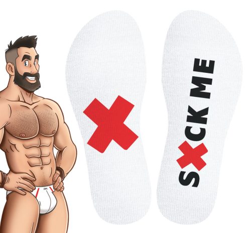 Suck Me SneakXX – sensual white socks