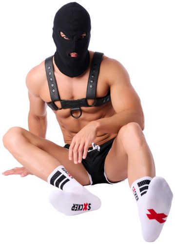 Sucker SneakXX – stylish white socks in a sensually elegant design