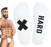 Hard SneakXX – premium high socks in a white-black combination