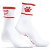 Good Boy socks – in a stylish white-red combination