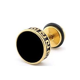 Premium gold-black earrings – stylish ethnic design