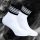Short white and black socks – style and comfort in one place