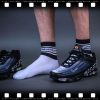 Short white and black socks – style and comfort in one place