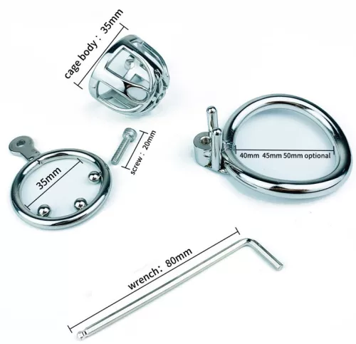 Trig Cage – Premium Metal Self-Supporting Cage 4x3.5 cm