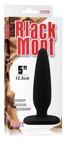 Mont Black – premium silicone anal plug (12.5 x 3.7 cm)