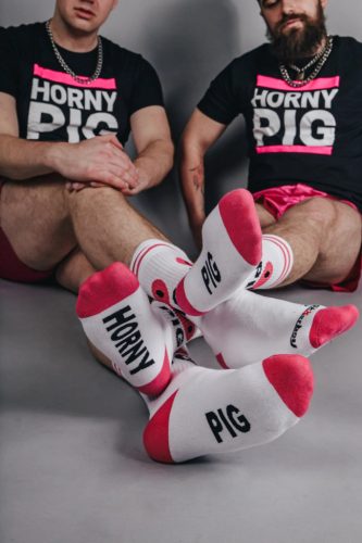 HORNY PIG Sk8erboy – stylish white socks, premium quality
