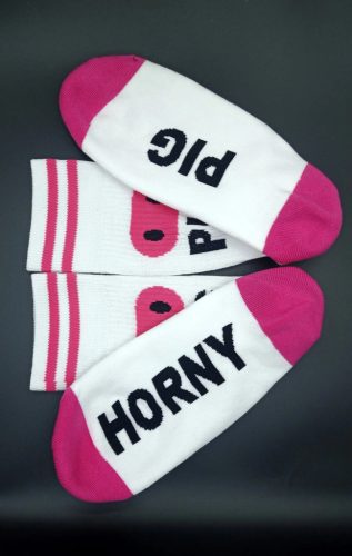 HORNY PIG Sk8erboy – stylish white socks, premium quality