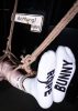 BUNNY ROPE - stylish white socks with a youthful rhythm