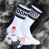 DOM SneakFreaxx – premium white socks in sensual style