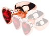 Bijou – premium red heart-shaped anal plug