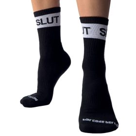 Fetish – black tulle socks in sensual style