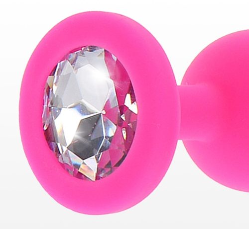 Jewelry Plug – Gyönyörű pink gyémánt popsi izgató S 6x2,8cm