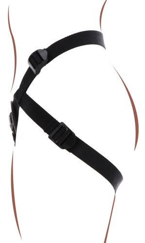 Strap-On Get Real – fekete dildós öv harnesz