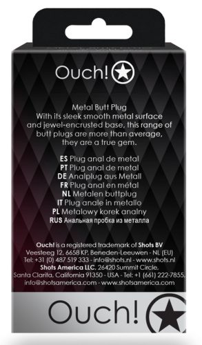 Bijou Heart Gem S – Silver-Pink Anal Pampering