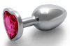 Bijou Heart Gem S – Silver-Pink Anal Pampering