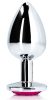 Bijou Heart Gem S – Silver-Pink Anal Pampering