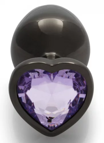 Bijou Heart Gem M – Premium, Black-Purple 7 x 3.3 cm
