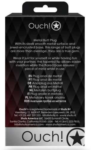 Bijou Heart Gem M – Premium, Black-Purple 7 x 3.3 cm