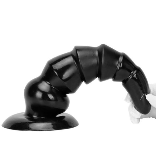 Plug Tower Up M – prémium anális kiegészítő, 32x9 cm, fekete