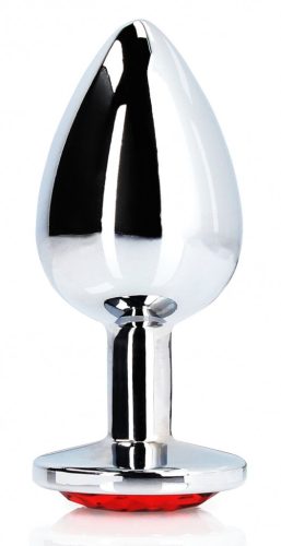 Bijou – silver-red round 8 x 4 cm