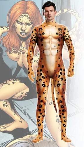 Cheetah Cosplay Cut-Out Jumpsuit - Stylish Passion