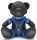 Bendy – premium BDSM teddy bear made of blue leather