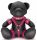 Bendy – premium BDSM teddy bear made of soft leather, pink