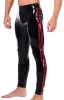 Xrub – black and red latex trousers with zippers front and back