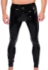 Xrub – black and red latex trousers with zippers front and back
