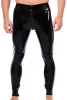 Xrub latex trousers – with zippers at the front and back, black and white