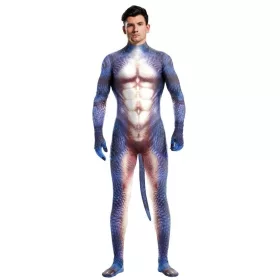 Blue-White Raptus – dinosaur cosplay costume