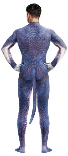 Blue-White Raptus – dinosaur cosplay costume