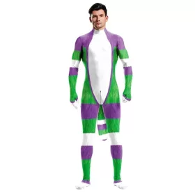 Cartoon Cosplay Overall – in white-green-purple colors