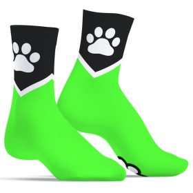 Paw Kinky – sensual green dog socks