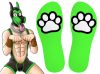 Paw Kinky – sensual green dog socks