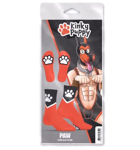 Paw Kinky Puppy – sensual orange socks