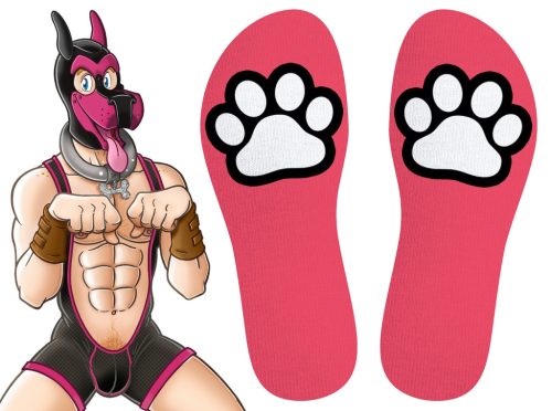 Paw Kinky Puppy – sensual rose socks