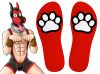 Paw Kinky Puppy – sensual red socks