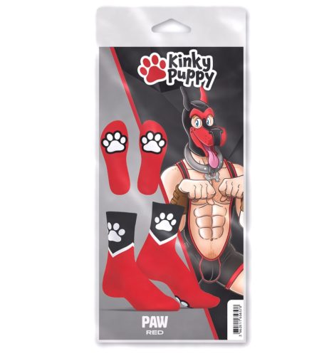 Paw Kinky Puppy – sensual red socks