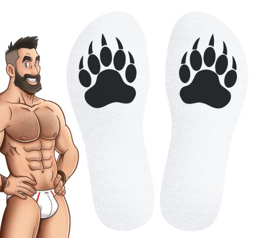 Proud Bear SneakXX – premium white socks